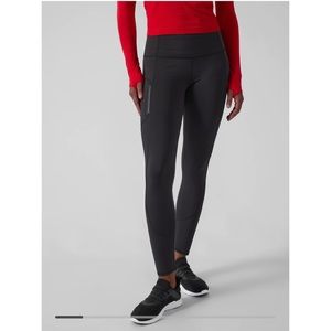 Athleta Black Rainier Tights, Size M